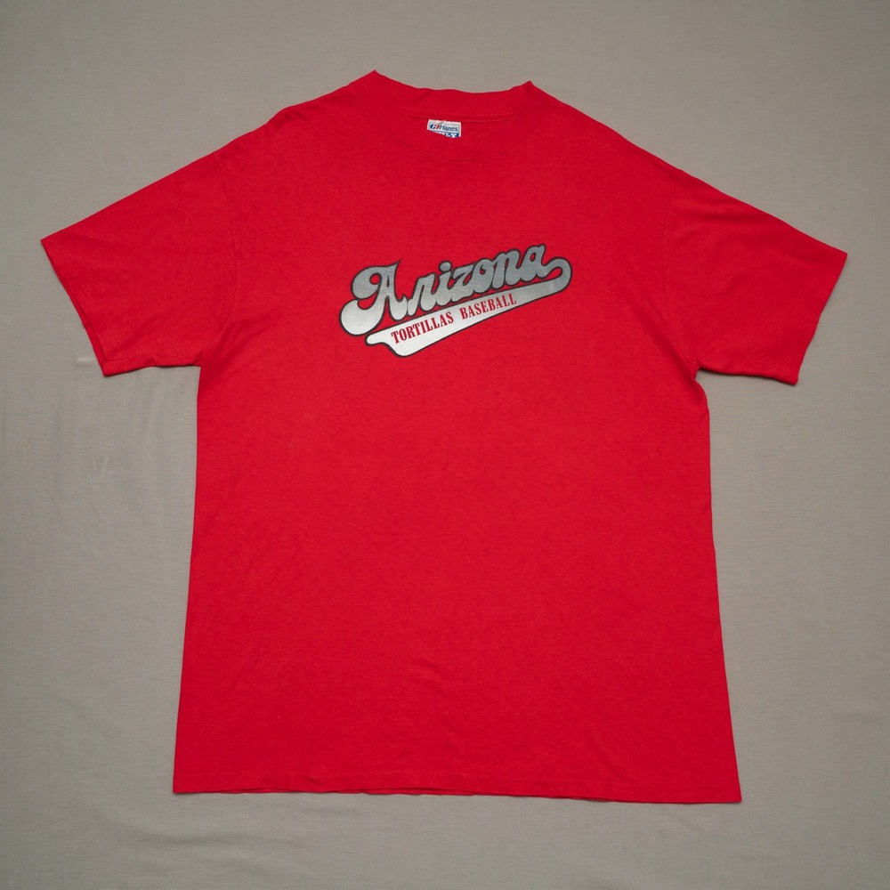 Vintage 80s‎ Arizona Tortilla Baseball T Shirt Adult Hanes Beefy Cotton XL USA